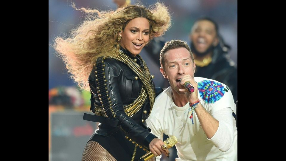 &nbsp;Beyonce e Chris Martin (Coldplay) (Afp)