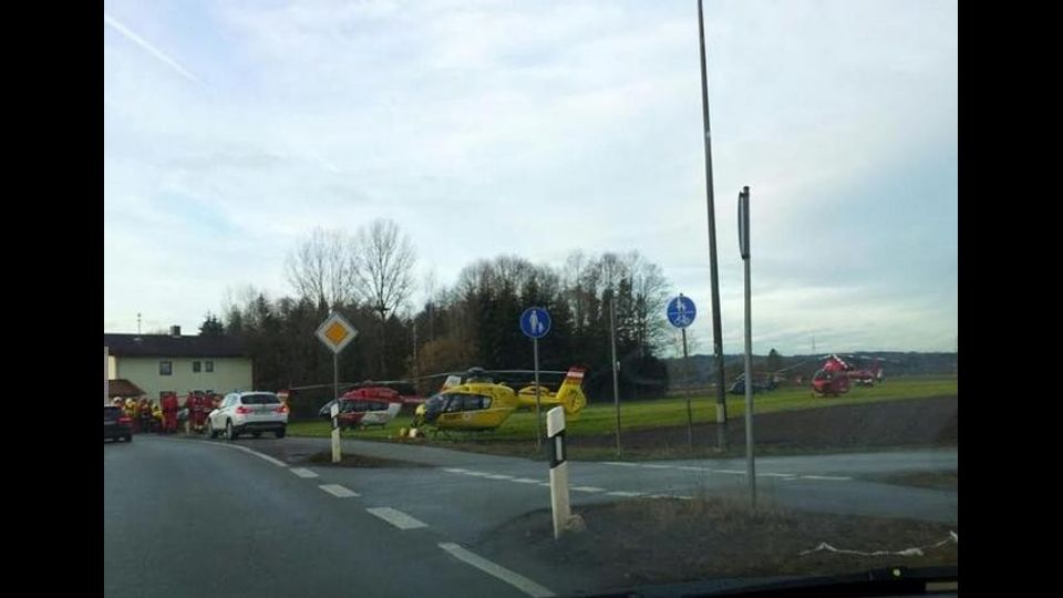 &nbsp; Baviera: lo scontro dei treni a Bad Aibling, sulla linea tra Rosenheim e Holzkirchen&nbsp;(fonte: &nbsp;Rosenheim24)