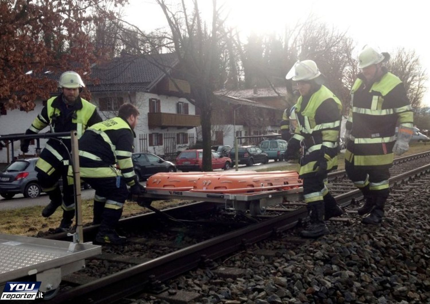&nbsp; Baviera: lo scontro dei treni a Bad Aibling, sulla linea tra Rosenheim e Holzkirchen&nbsp;(fonte: Youreporter)