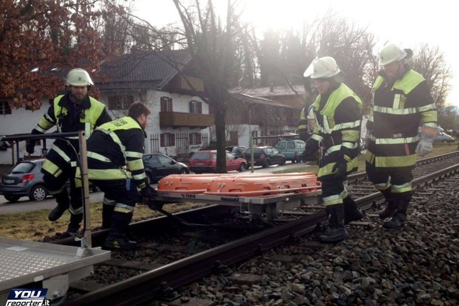 &nbsp; Baviera: lo scontro dei treni a Bad Aibling, sulla linea tra Rosenheim e Holzkirchen&nbsp;(fonte: Youreporter)