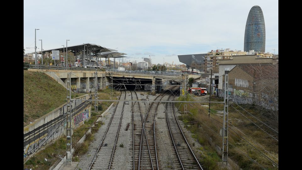 &nbsp; Rogo alla vecchia stazione, caos a Barcellona&nbsp;(fonte afp)