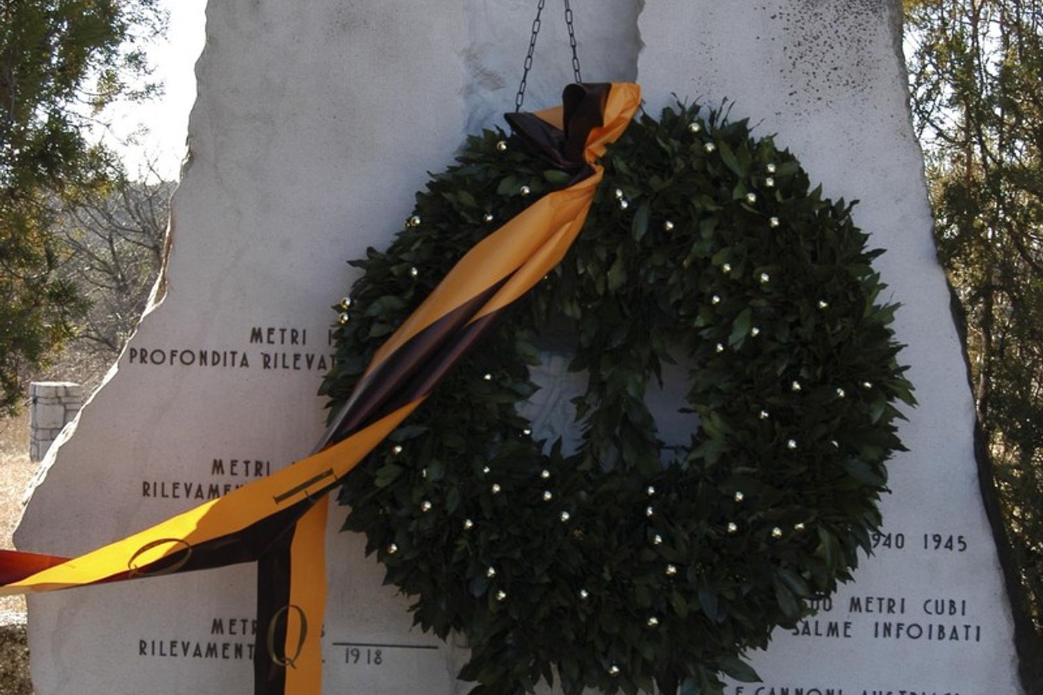 Le foibe di Bassovizza, il monumento (Agf)