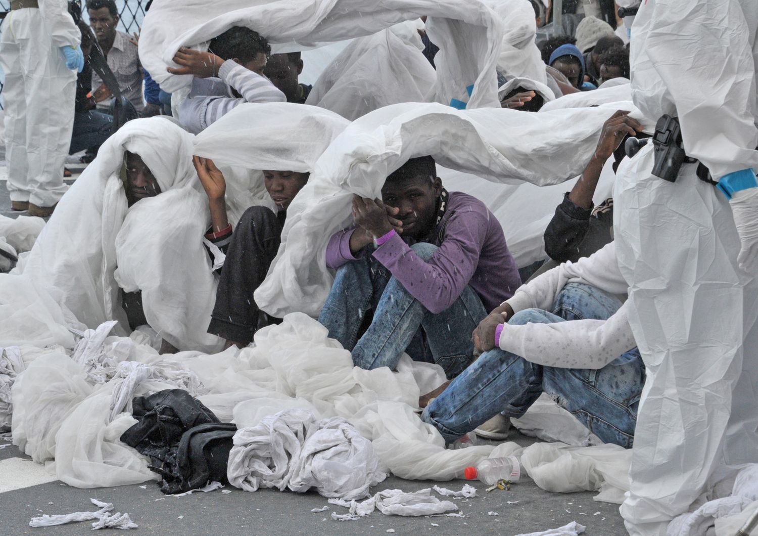 Rifugiati libici (Afp)&nbsp;