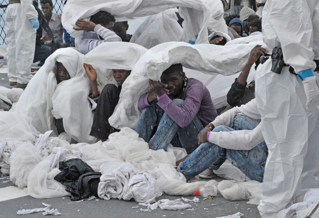 Rifugiati libici (Afp)&nbsp;