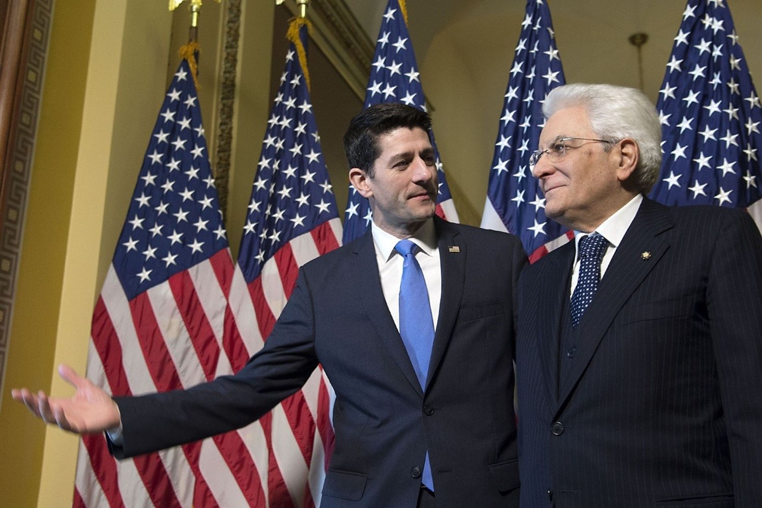 Mattarella e &nbsp;Paul Ryan Stati Uniti (quirinale)