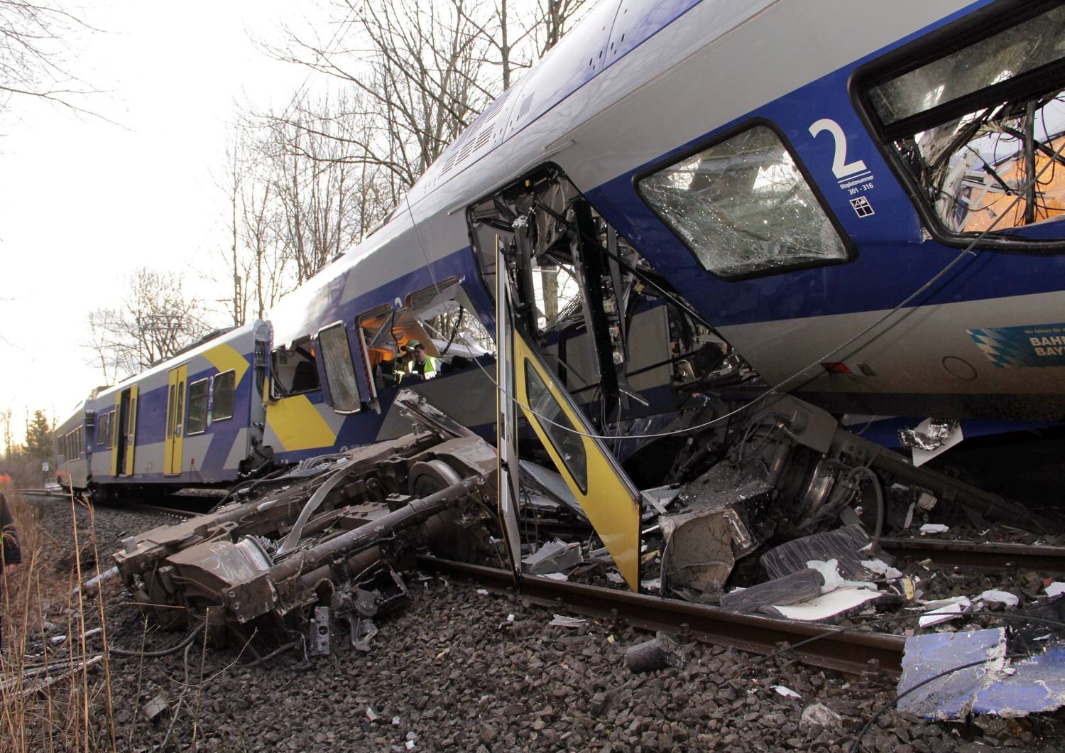 Bad Aibling disastro treni in Baviera (Afp)