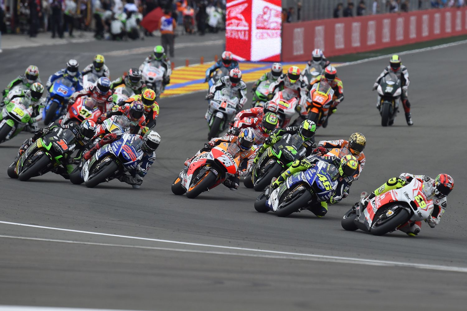 &nbsp;moto mondiale circuito Valencia (Afp)