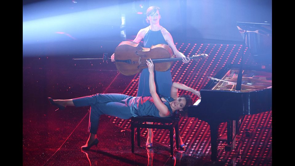 Sanremo.&nbsp;66&deg;&nbsp;Festival della Canzone Italiana, seconda serata. Nella foto le Salut Salon&nbsp;