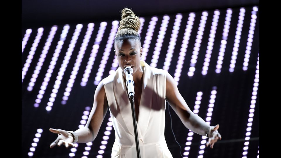 Sanremo.&nbsp;66&deg;&nbsp;Festival della Canzone Italiana, seconda serata. Nella foto Cecilie&nbsp;