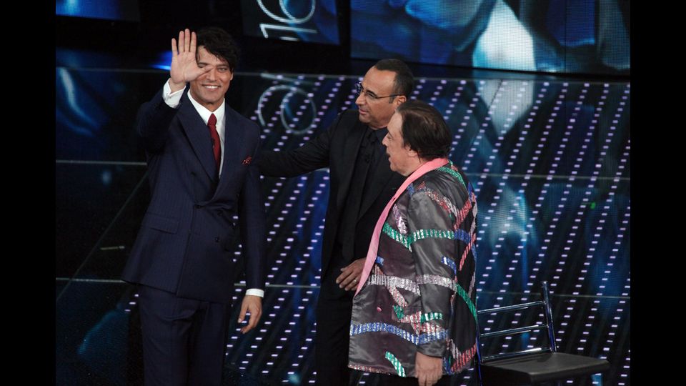 Gabriel Garko, Carlo Conti e Nino Frassica (Ravagli)&nbsp;