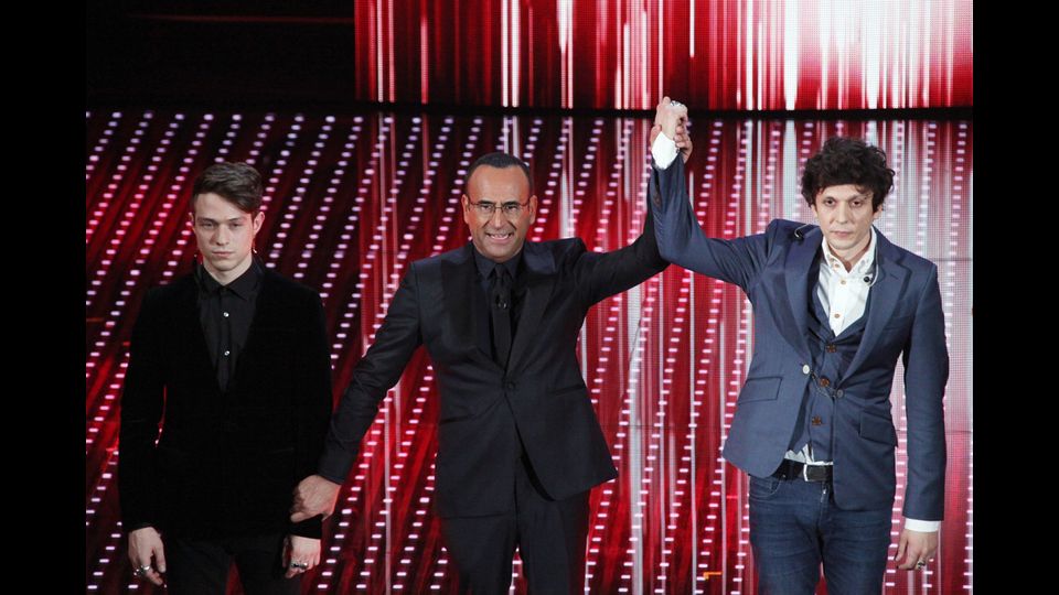 Irama, Carlo Conti e Meta (Ravagli)&nbsp;