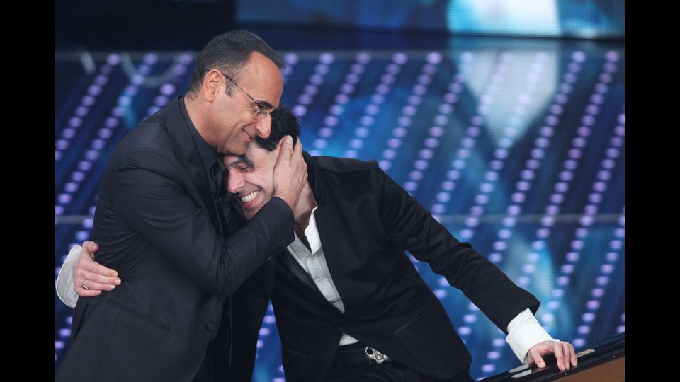 Carlo Conti e Ezio Bosso (Ravagli)&nbsp;