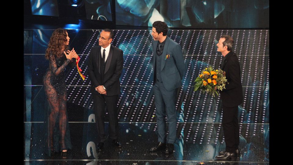 Ghenea, Rocco Papaleo, Alessandro Gassman e Carlo Conti &nbsp;(Ravaglifoto)