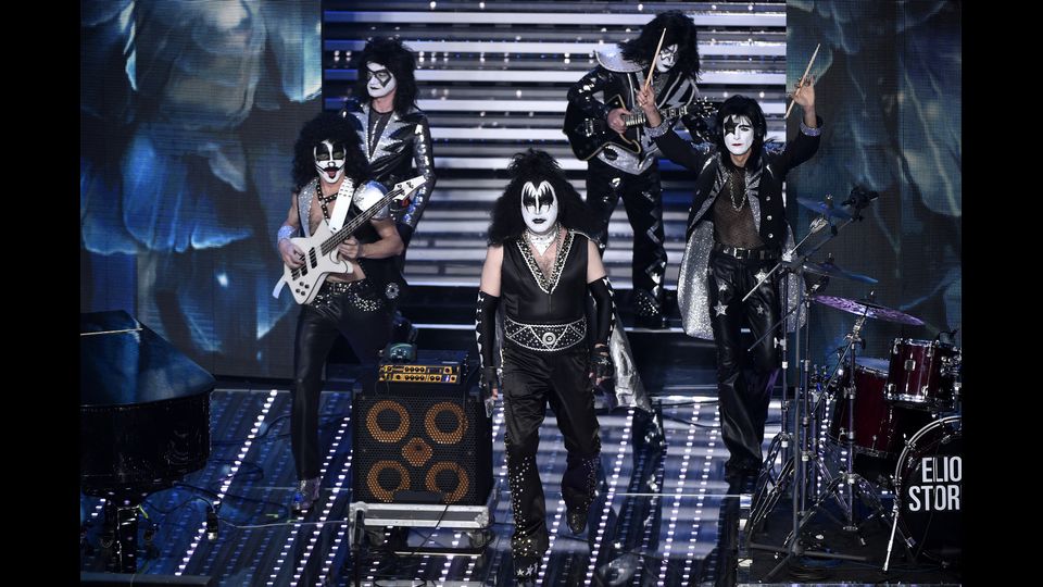 &nbsp; Elio e le storie tese, &nbsp;66&deg; Festival della Canzone Italiana, finale&nbsp;(Agf)