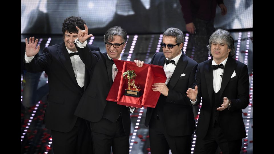 Trionfano gli Stadio con &quot;Un giorno mi dirai&quot;, 66&deg; Festival della Canzone Italiana, finale&nbsp;&nbsp;(Agf)&nbsp;