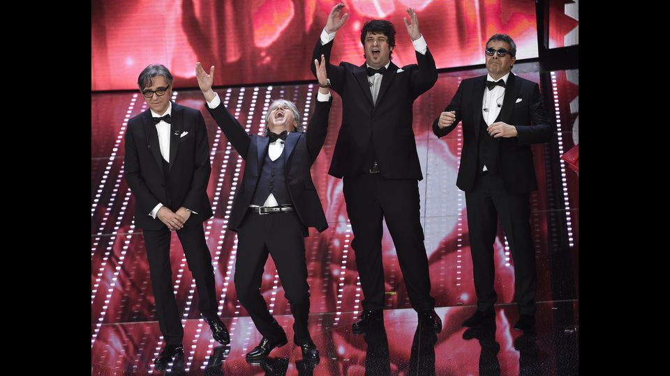 &nbsp;Trionfano gli Stadio con &quot;Un giorno mi dirai&quot;, 66&deg; Festival della Canzone Italiana, finale&nbsp;&nbsp;(Agf)&nbsp;