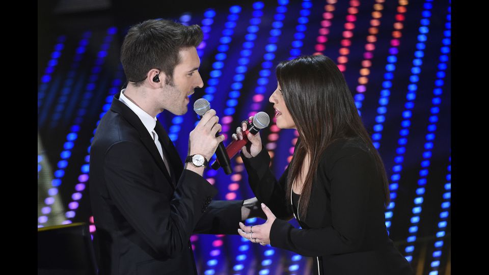 Deborah Iurato e Giovanni Caccamo, 66&deg; Festival della Canzone Italiana, finale&nbsp;&nbsp;(Agf)&nbsp;