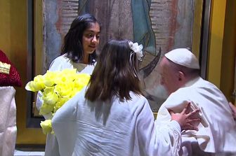 &nbsp;Papa che cade - afp