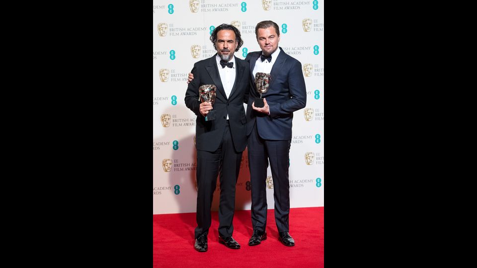 Alejandro Gonzalez Inarritu e Leonardo DiCaprio (Afp)&nbsp;