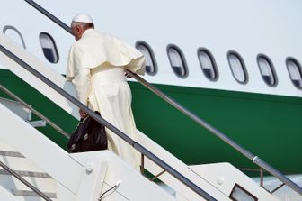 &nbsp;Papa, aereo, viaggio (Afp)