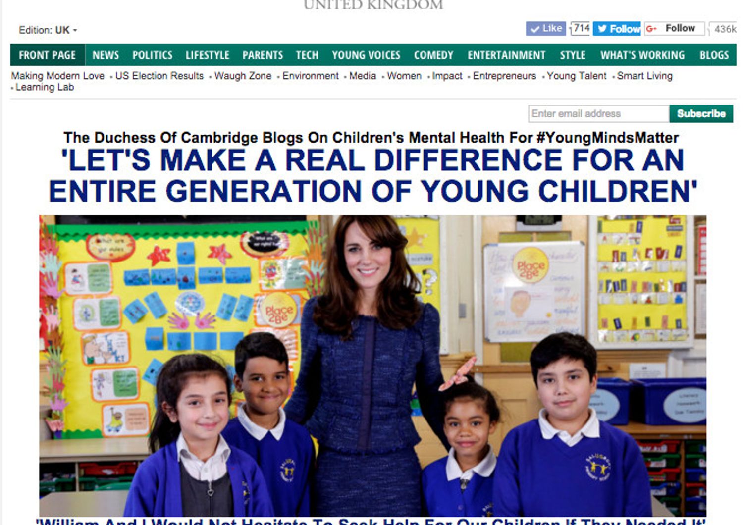Kate Middleton  Huffington Post&nbsp;