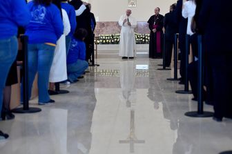 &nbsp; Papa in messico visita penitenziario in Citta del Messico - afp