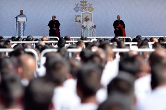 &nbsp; Papa in messico visita penitenziario in Citta del Messico - afp