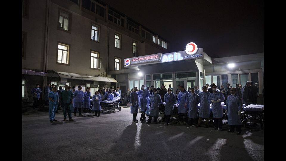 &nbsp; Autobomba ad Ankara, strage di militari&nbsp;(afp)