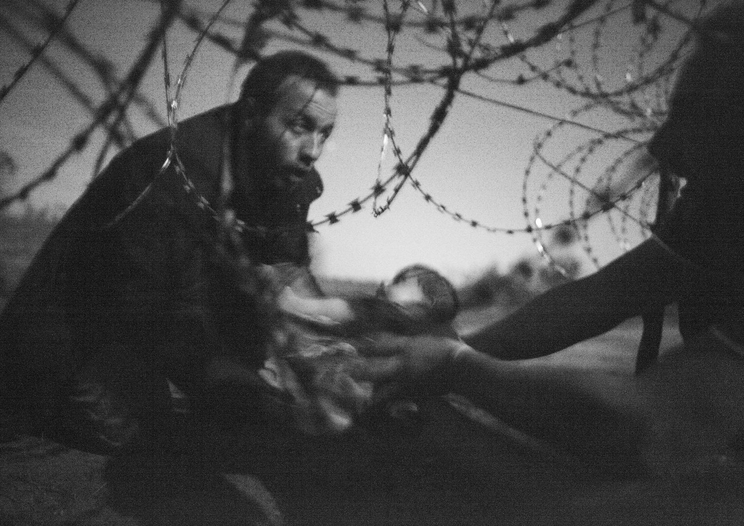 foto World press 2016 Foto Warren Richardson bambino migrante sotto filo spinato