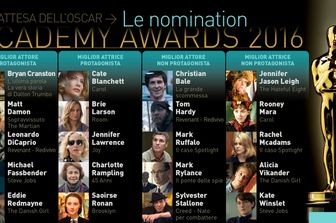 Oscar: le nomination per i migliori attori maschili e femminili