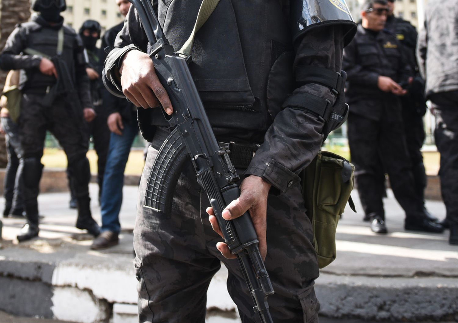 &nbsp;Egitto polizia poliziotti egiziani sicurezza antiterrorismo - afp
