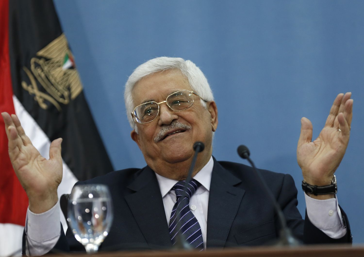 Abu Mazen presidente Anp Cisgiordania (afp)