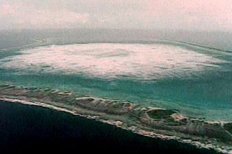 Mururoa,  prova sotterranea nucleare in atollo francese Fangataufa (Afp)&nbsp;