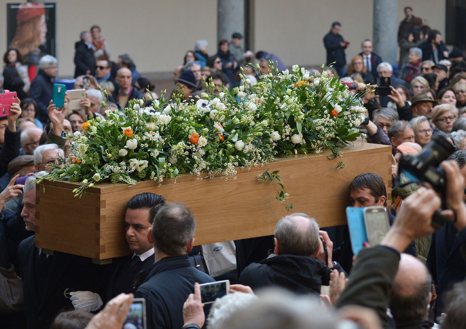 &nbsp;Umberto Eco funerali (Afp)