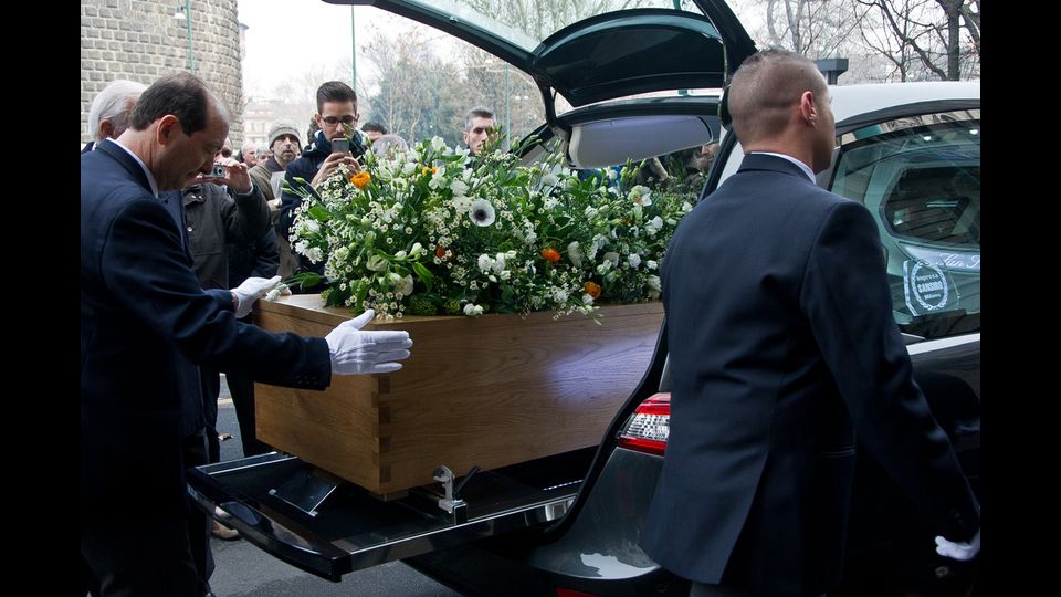 &nbsp;L'ultimo saluto laico a Umberto Eco (Afp)