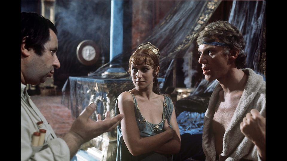 Tinto Brass, Helen Mirren e Malcolm McDowell 'Caligola', 1979 (&copy;Mario Turs)