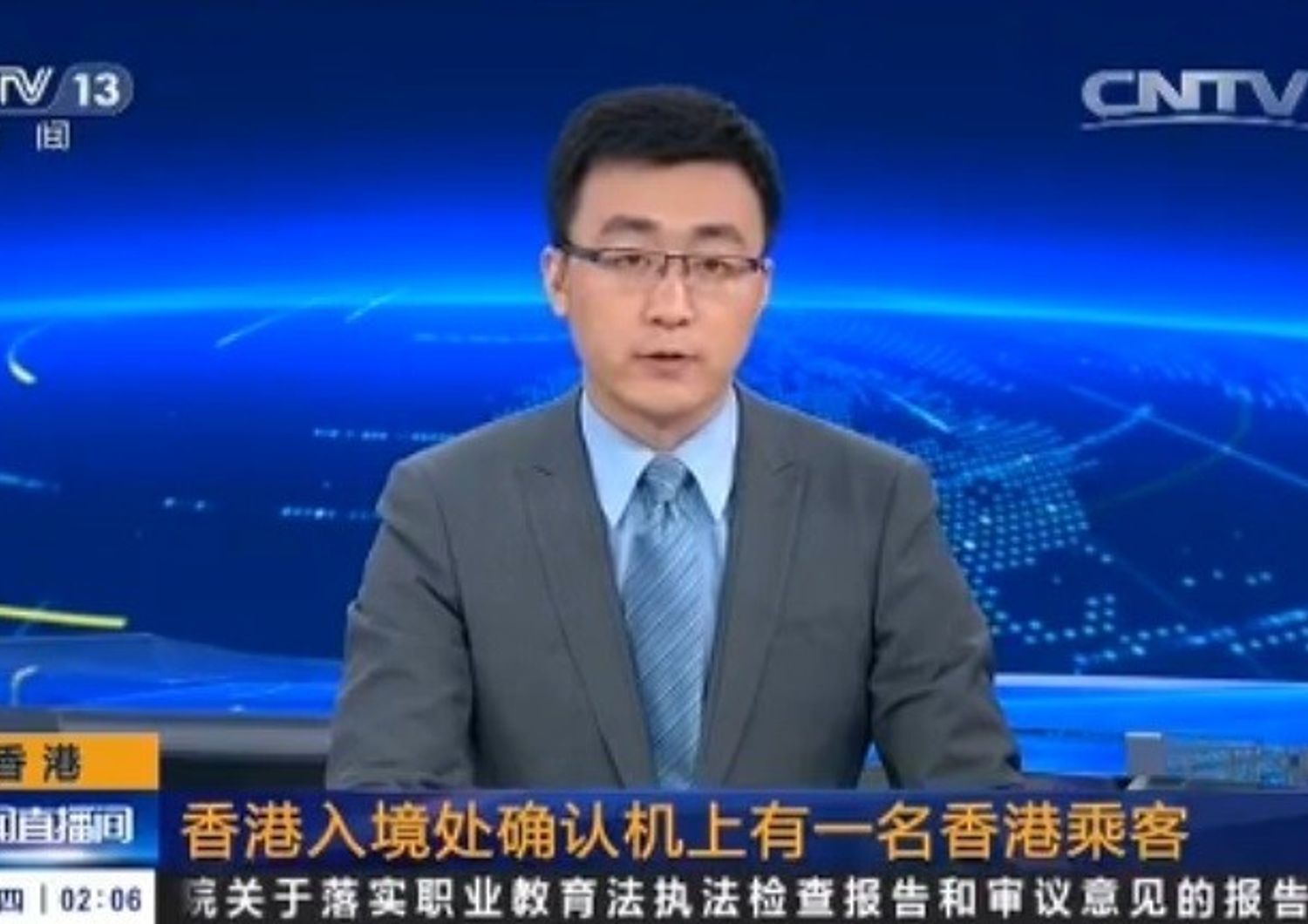 Tv hong kong con sottotili in lingua mandarino