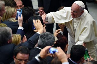 Papa incontra Confindustria (Afp)