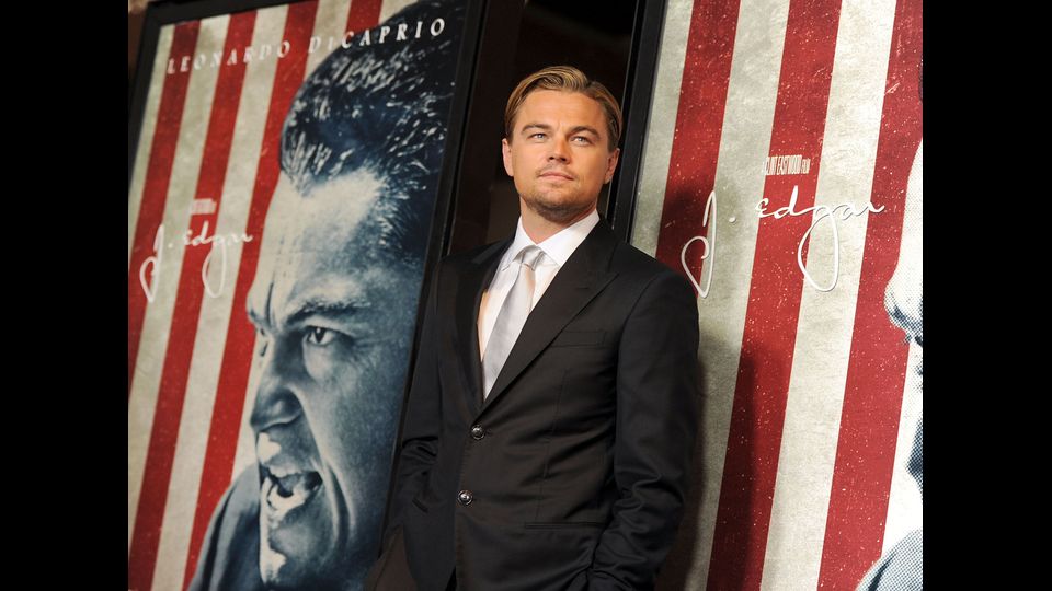 Leonardo DiCaprio alla presentazione di J.Edgar con la regia di Clint Eastwood (Afp)&nbsp;