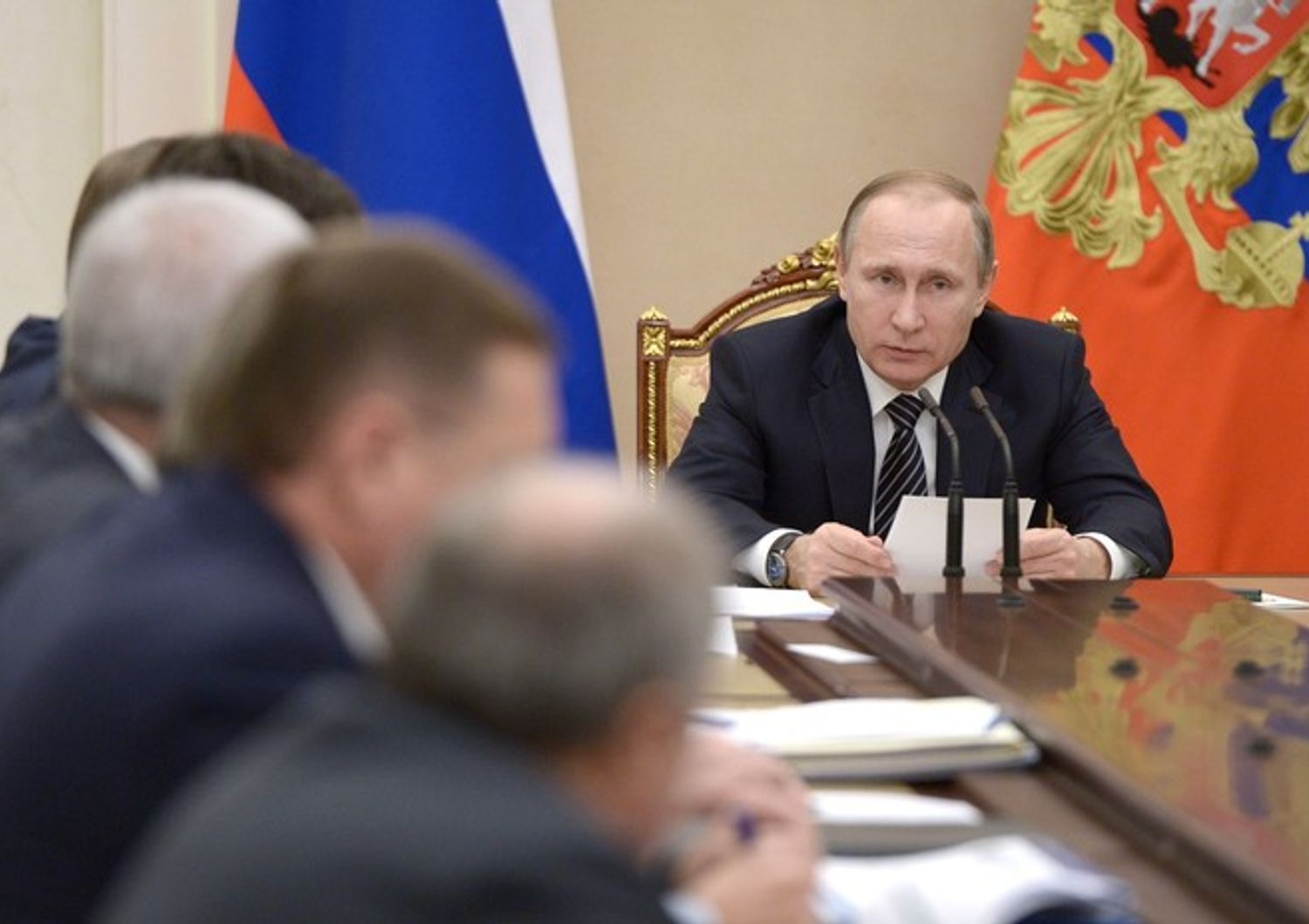 &nbsp;Mosca Putin riunione petrolio - afp