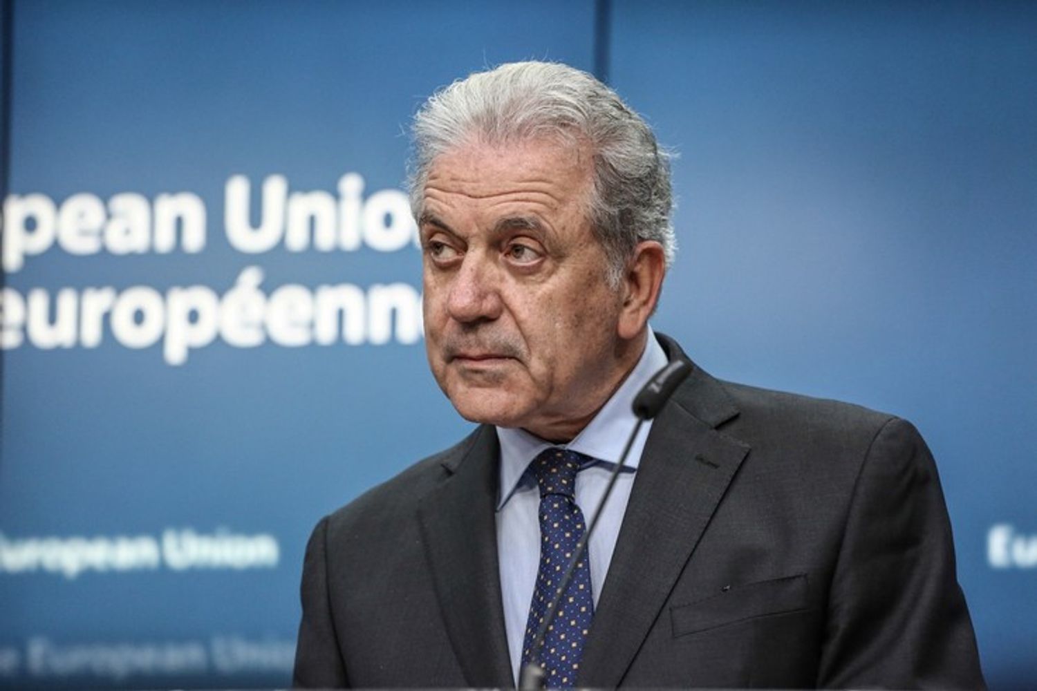 &nbsp;Ue ministro affari esteri e immigrazione&nbsp;Dimitris Avramopoulos - afp
