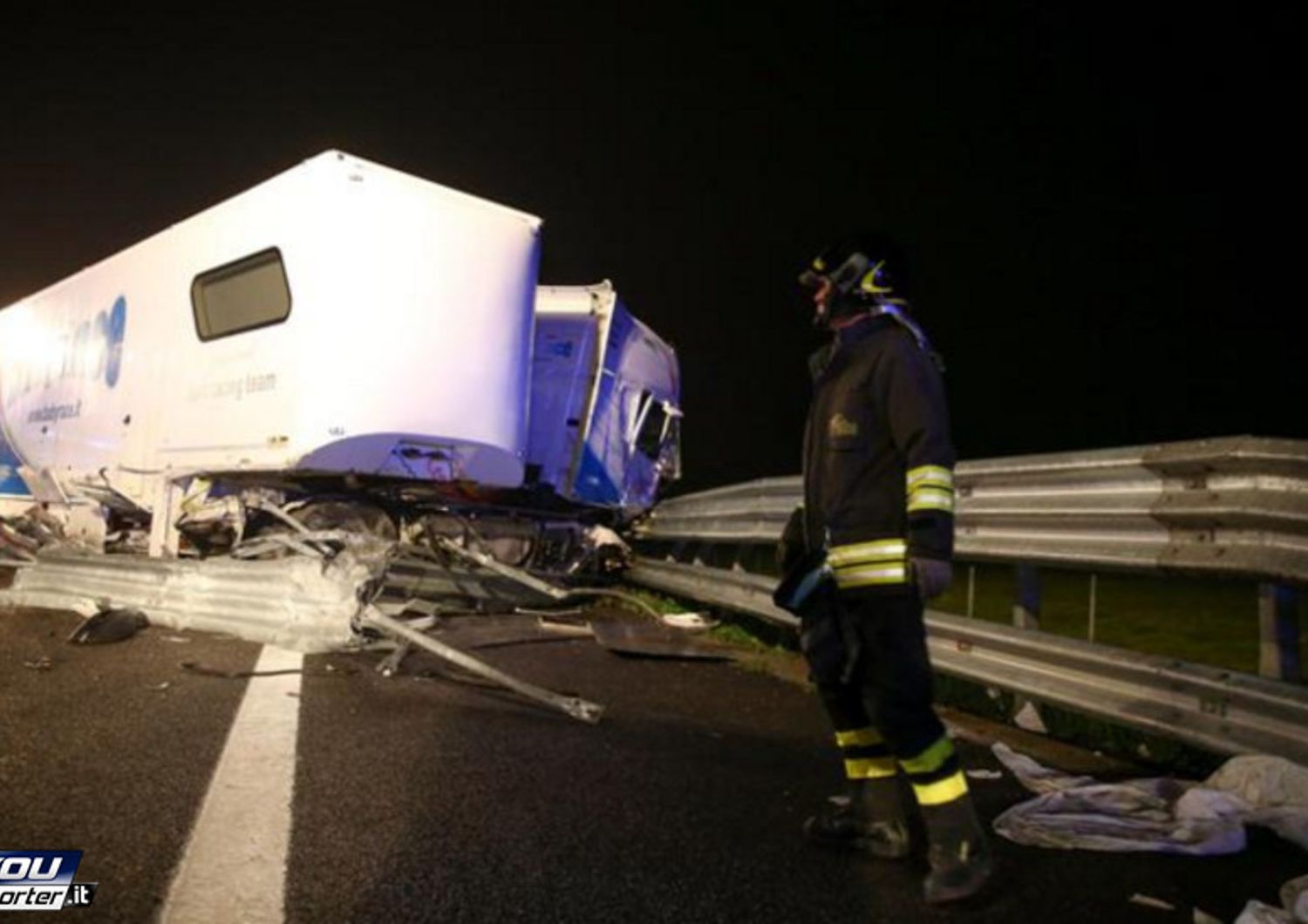 &nbsp;Incidente A21 Tir &nbsp;si ribalta (Youreporter)