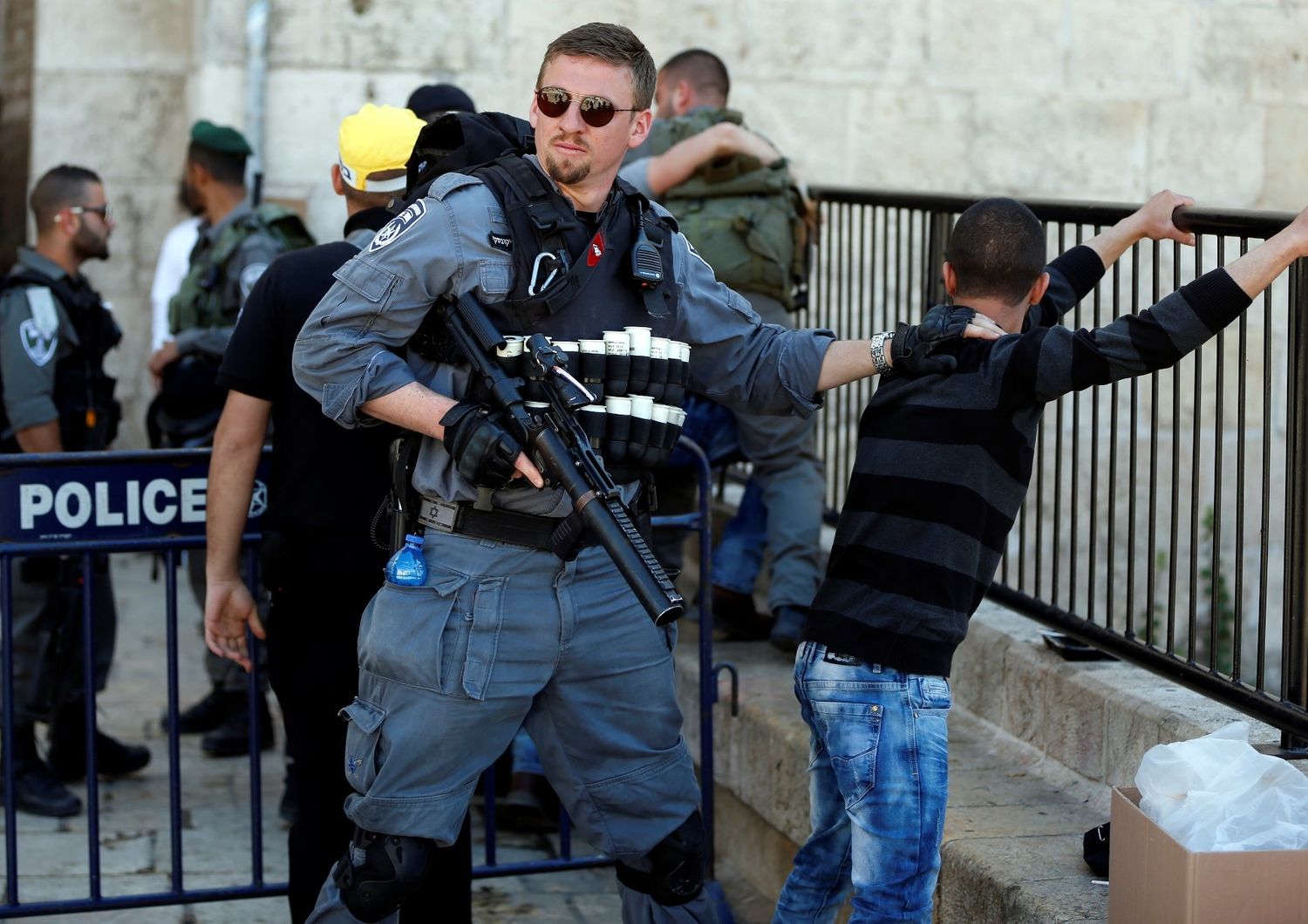 &nbsp;Gerusalemme polizia palestinese poliziotti damasco intifada - afp