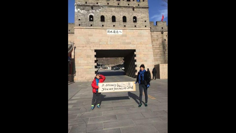 &nbsp; Il 'sogno cinese' di Dorian che ha commosso due Paesi&nbsp;(foto da Facebook)