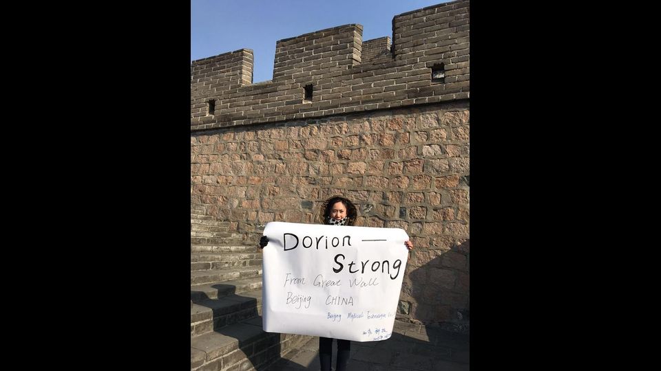 &nbsp; Il 'sogno cinese' di Dorian che ha commosso due Paesi&nbsp;(foto da Facebook)