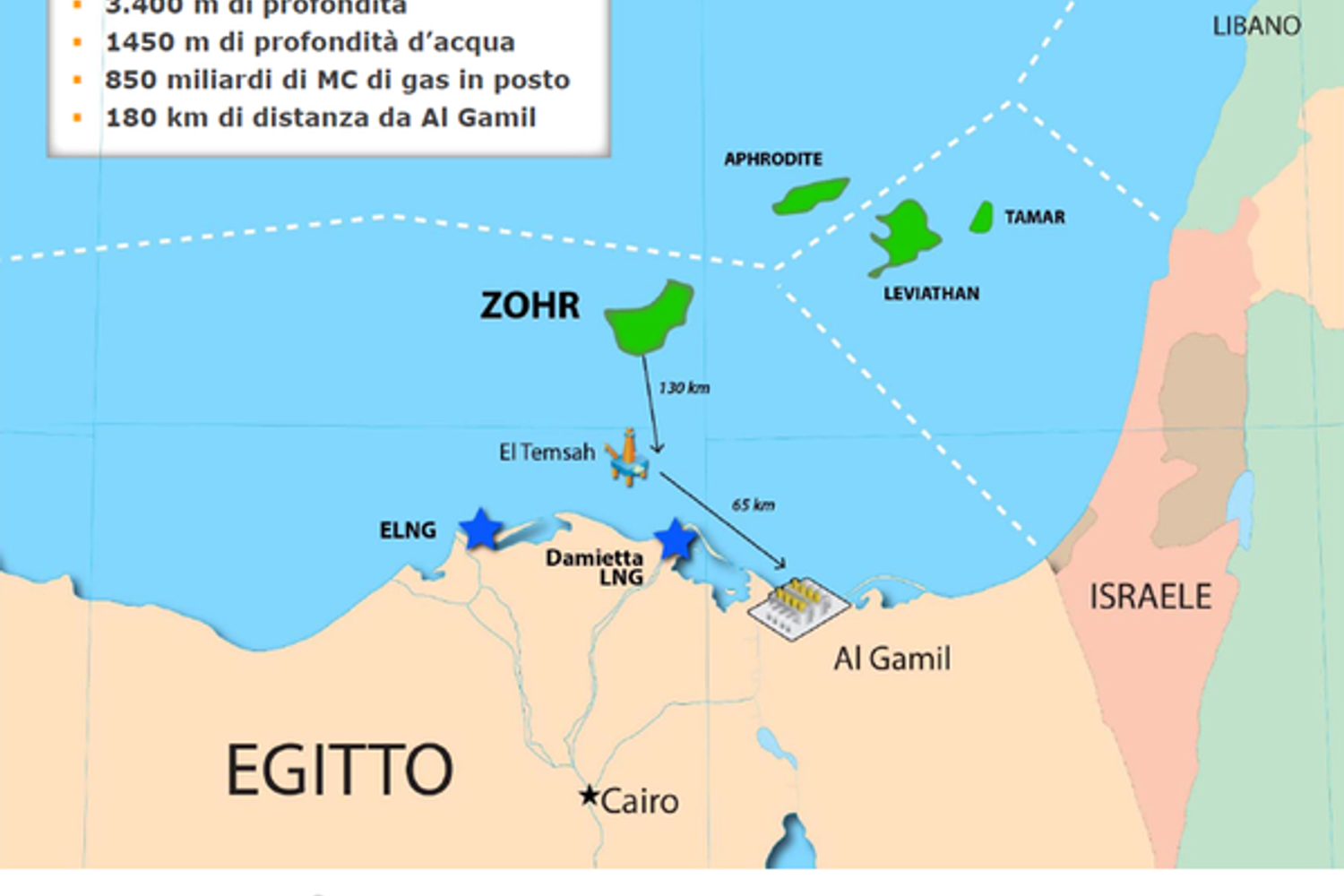 Eni giacimento gas Zohr&nbsp;