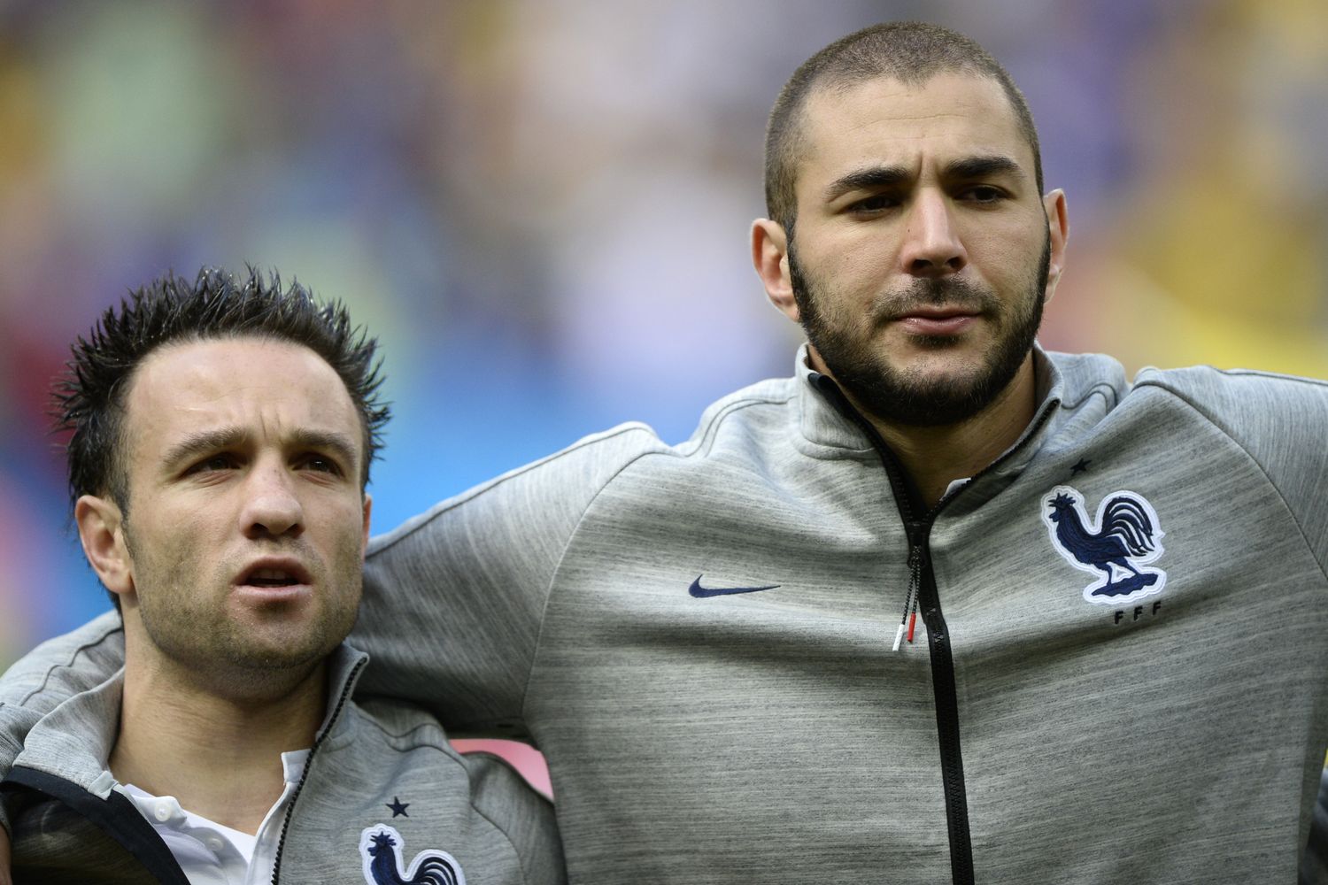 &nbsp;Karim Benzema Mathieu Valbuena (Afp)