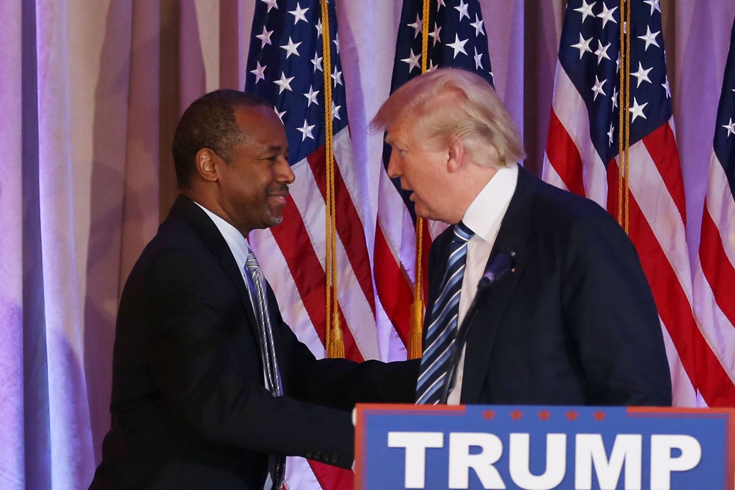 Ben Carson e Donald Trump (Afp)&nbsp;