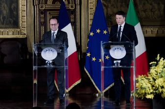 Hollande - Renzi (Afp)&nbsp;