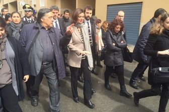 Leoluca Orlando e Laura Boldrini&nbsp;